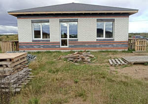 Дом 107м&sup2;, 1-этажный, участок 12 сот.  