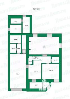 Дом 370м², 3-этажный, участок 11 сот.  