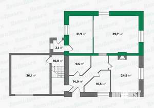 Таунхаус 70м², 2-этажный, участок 4 сот.  