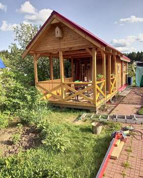 Дом 80м&sup2;, 2-этажный, участок 5 сот.  