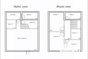 Дом 128м², 2-этажный, участок 6 сот.  