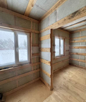 Дом 80м&sup2;, 2-этажный, участок 17 сот.  