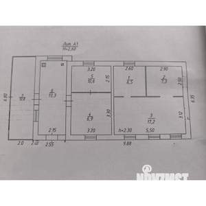 Дом 62м², 1-этажный, участок 9 сот.  