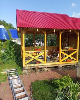 Дом 80м&sup2;, 2-этажный, участок 5 сот.  