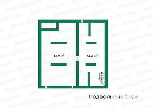 Коттедж 315м&sup2;, 3-этажный, участок 6 сот.  