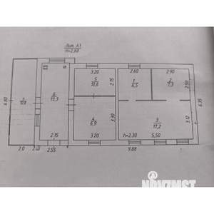 Дом 62м², 1-этажный, участок 9 сот.  