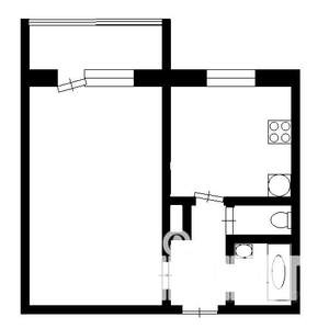 1-к квартира, на длительный срок, 36м2, 5/5 этаж