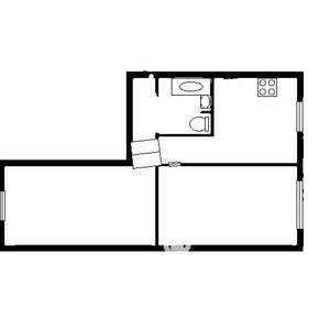2-к квартира, на длительный срок, 46м2, 4/5 этаж