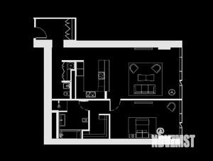 2-к квартира, на длительный срок, 92м2, 43/85 этаж