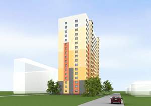 Студия квартира, на длительный срок, 23м2, 12/16 этаж