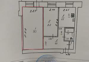 2-к квартира, на длительный срок, 46м2, 6/9 этаж