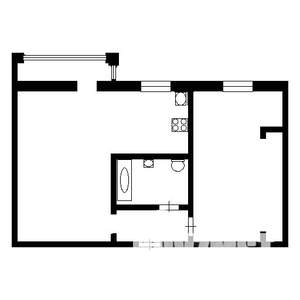 2-к квартира, на длительный срок, 46м2, 2/5 этаж
