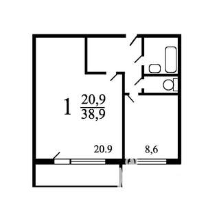 1-к квартира, на длительный срок, 35м2, 7/10 этаж