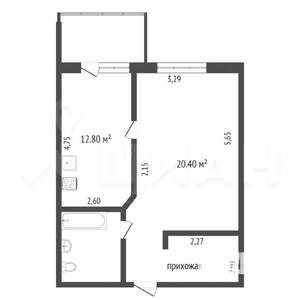 1-к квартира, на длительный срок, 46м2, 1/9 этаж
