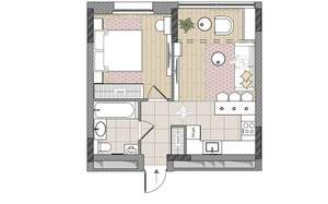 2-к квартира, вторичка, 42м2, 3/17 этаж