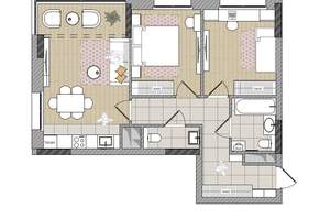 3-к квартира, вторичка, 65м2, 11/17 этаж