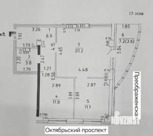 3-к квартира, вторичка, 56м2, 15/22 этаж