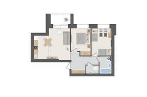 3-к квартира, вторичка, 59м2, 9/9 этаж
