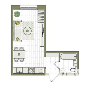 Студия квартира, вторичка, 27м2, 2/17 этаж