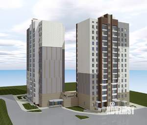 1-к квартира, строящийся дом, 44м2, 10/15 этаж