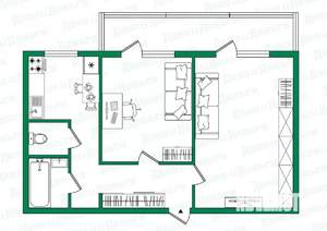2-к квартира, вторичка, 47м2, 5/5 этаж