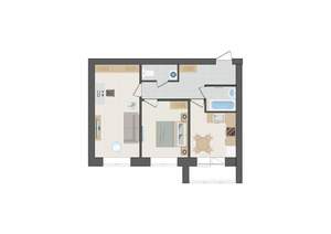 2-к квартира, вторичка, 53м2, 9/9 этаж