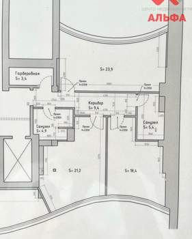 3-к квартира, вторичка, 90м2, 22/22 этаж