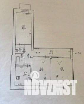 3-к квартира, вторичка, 79м2, 4/4 этаж