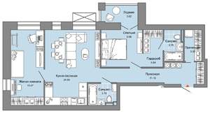 3-к квартира, вторичка, 78м2, 8/8 этаж