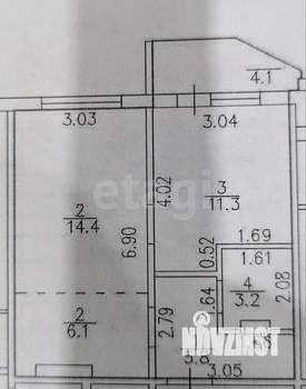 2-к квартира, вторичка, 45м2, 2/17 этаж