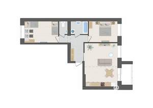 3-к квартира, вторичка, 70м2, 8/9 этаж