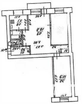 3-к квартира, вторичка, 55м2, 3/5 этаж