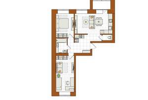 3-к квартира, вторичка, 68м2, 2/12 этаж