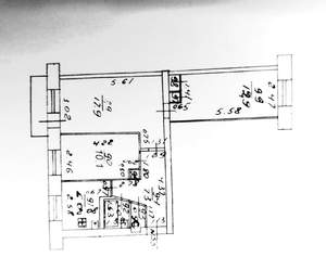 3-к квартира, вторичка, 59м2, 2/5 этаж