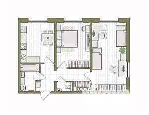 2-к квартира, вторичка, 59м2, 8/17 этаж