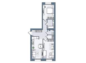3-к квартира, вторичка, 65м2, 1/6 этаж