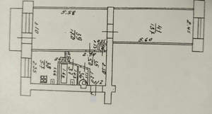 2-к квартира, вторичка, 45м2, 5/5 этаж