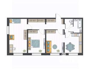 3-к квартира, вторичка, 76м2, 14/17 этаж