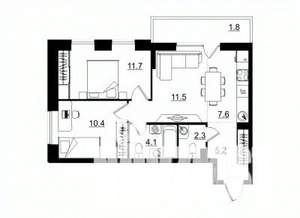 3-к квартира, вторичка, 55м2, 8/11 этаж