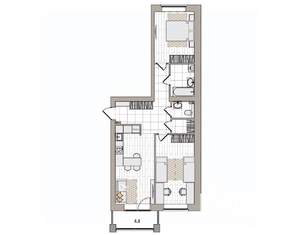 3-к квартира, вторичка, 70м2, 3/7 этаж