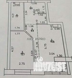 1-к квартира, вторичка, 48м2, 15/18 этаж
