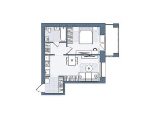 2-к квартира, вторичка, 46м2, 6/7 этаж