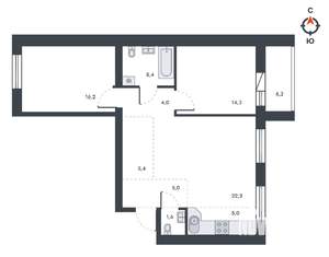 3-к квартира, вторичка, 84м2, 11/12 этаж