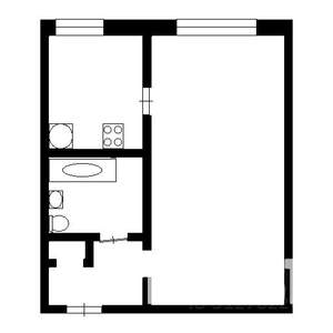1-к квартира, вторичка, 24м2, 2/5 этаж