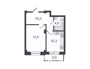 1-к квартира, вторичка, 42м2, 2/16 этаж