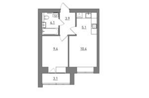 2-к квартира, вторичка, 36м2, 9/12 этаж