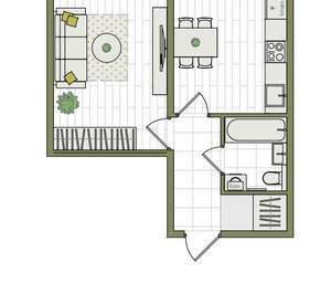 1-к квартира, вторичка, 33м2, 2/17 этаж