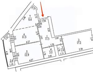 3-к квартира, вторичка, 70м2, 3/9 этаж