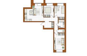 3-к квартира, вторичка, 75м2, 2/12 этаж