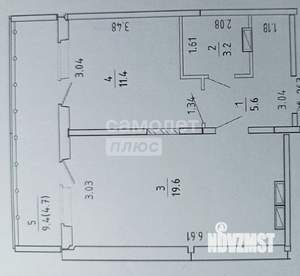 2-к квартира, вторичка, 45м2, 2/18 этаж
